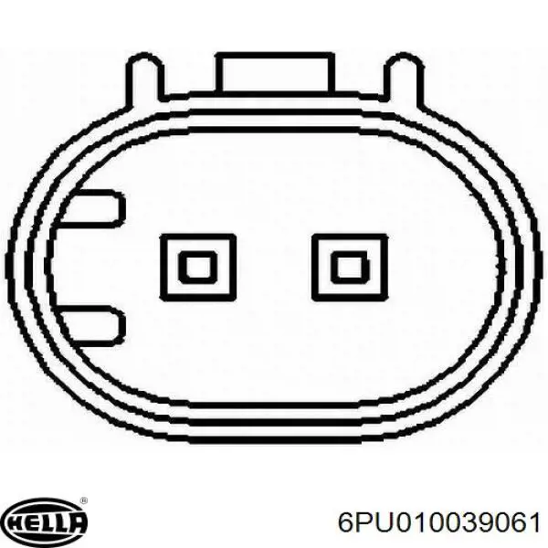 6PU010039061 HELLA sensor abs delantero izquierdo