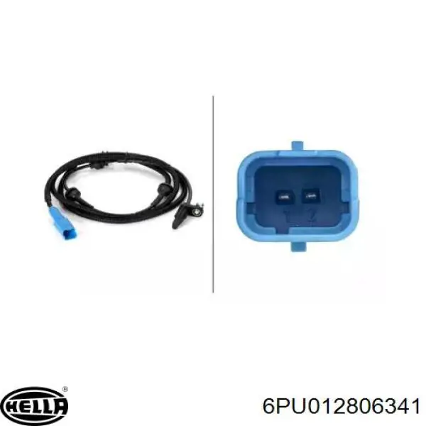 6PU012806341 HELLA sensor abs trasero izquierdo