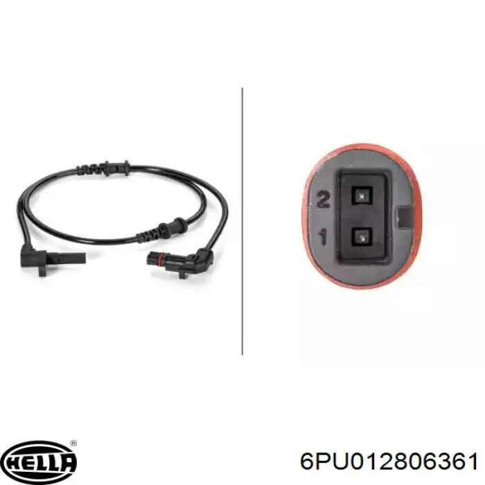 Comprar 6PU012806361 HELLA Sensor revoluciones de la rueda, delantero