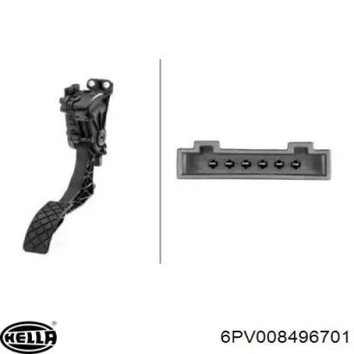 Pedal del acelerador 0901565 Metzger