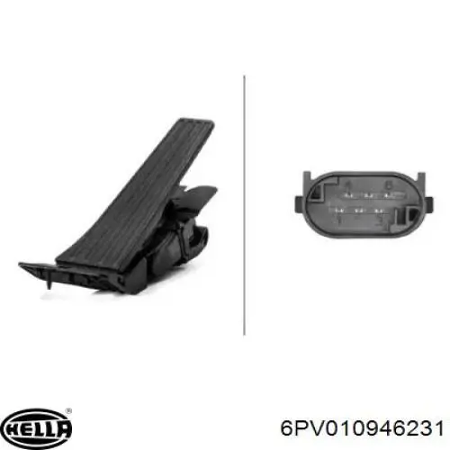 6PV010946231 HELLA pedal de acelerador