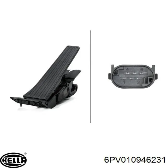 Potenciómetro pedal acelerador HELLA 6PV010946231 precio, desde 44,63 EUR