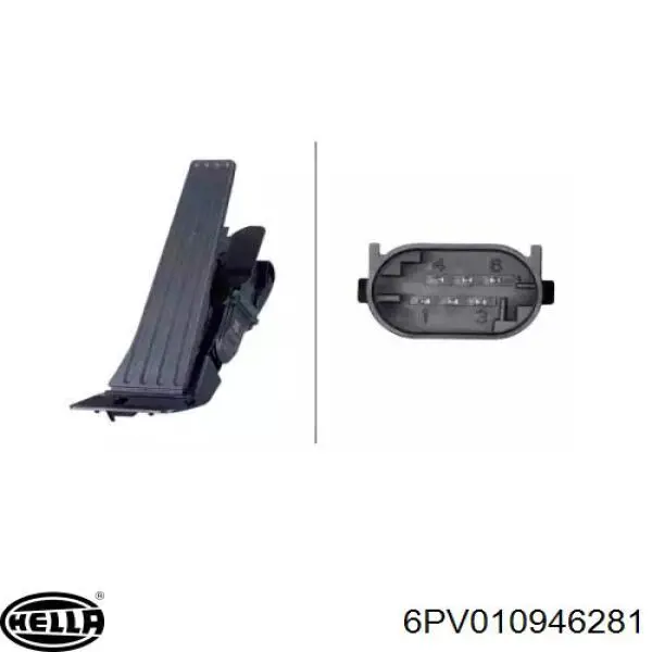 6PV010946281 HELLA Pedal de aceleracion