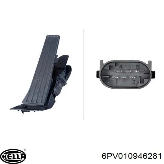 Potenciómetro pedal acelerador HELLA 6PV010946281 precio, desde 47,92 EUR