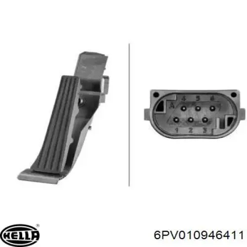 Pedal del acelerador 6762480 BMW