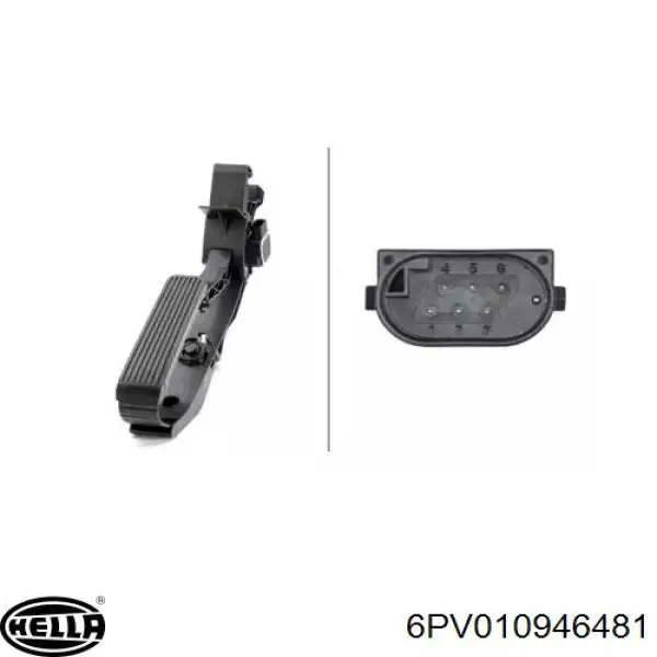 Potenciómetro pedal acelerador HELLA 6PV010946481 precio, desde 56,63 EUR