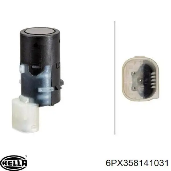 6PX358141031 HELLA sensor alarma de estacionamiento (packtronic Frontal Lateral)