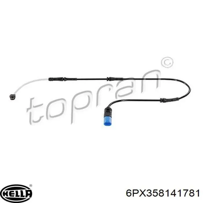 6PX358141781 HELLA Sensor lateral delantero/trasero de aparcamiento