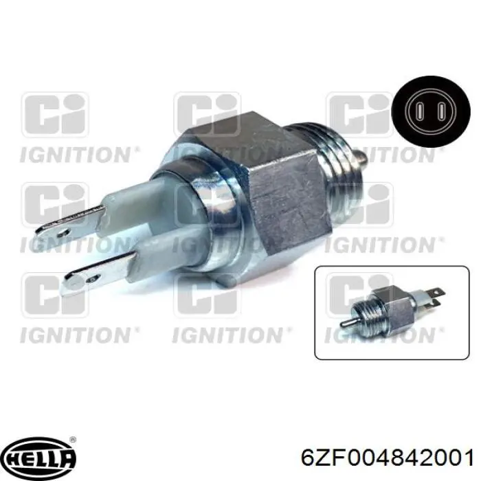 Sensor de marcha atrás 6ZF004842001 HELLA