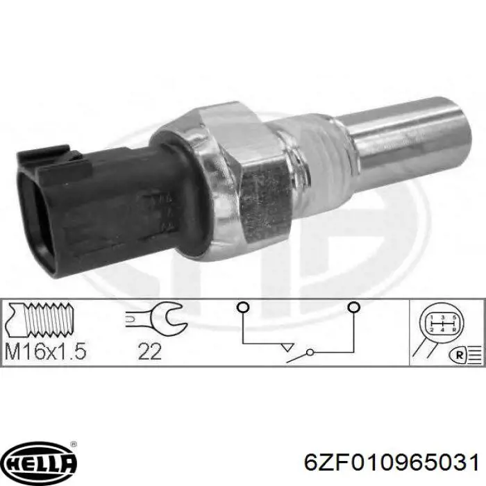 Interruptor, piloto de marcha atrás Ford Puma J2K, CF7