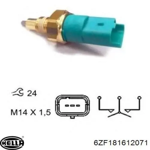Comprar 6ZF181612071 HELLA Interruptor de luz de marcha atrás