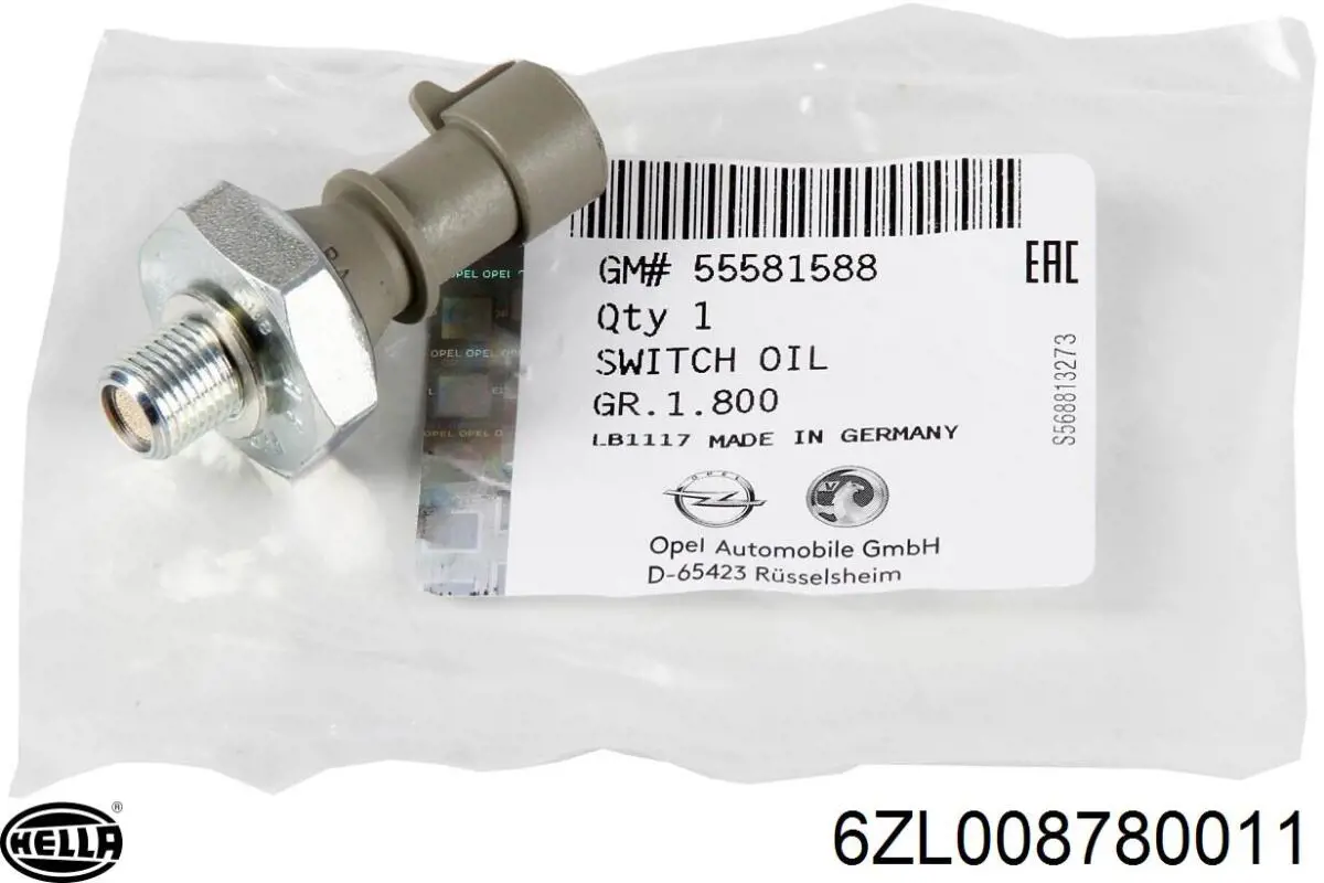 Comprar 6ZL008780011 HELLA Sensor de presión de aceite