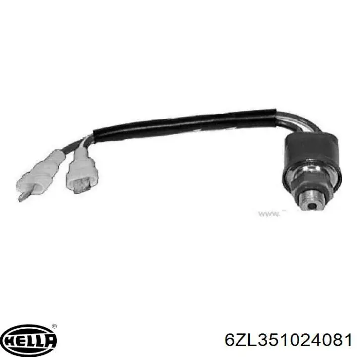 6ZL351024081 HELLA Sensor de baja presion aire acondicionado
