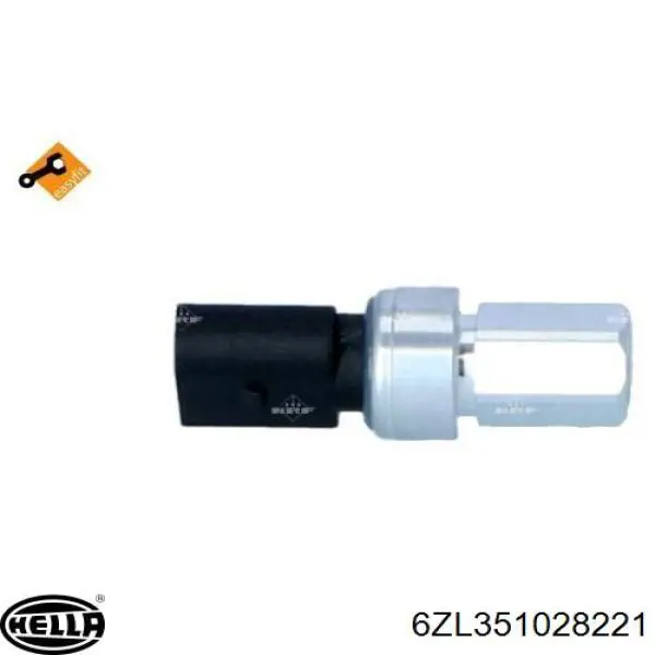 6ZL351028221 HELLA Sensor de baja presion aire acondicionado