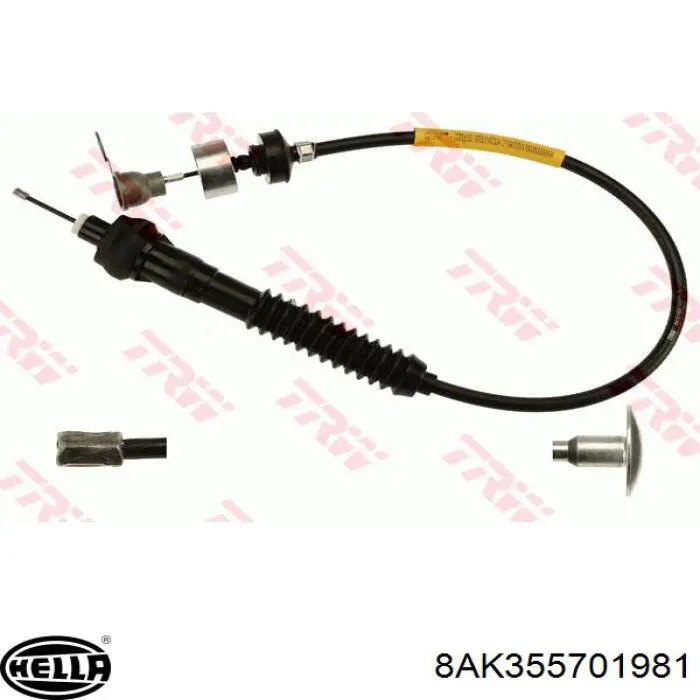 Cable de embrague HELLA 8AK355701981