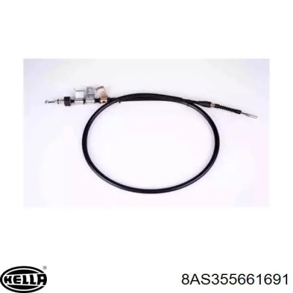 8AS 355 661-691 HELLA cable de freno de mano trasero izquierdo