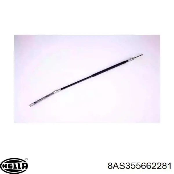 8AS355662281 HELLA cable de freno de mano trasero derecho