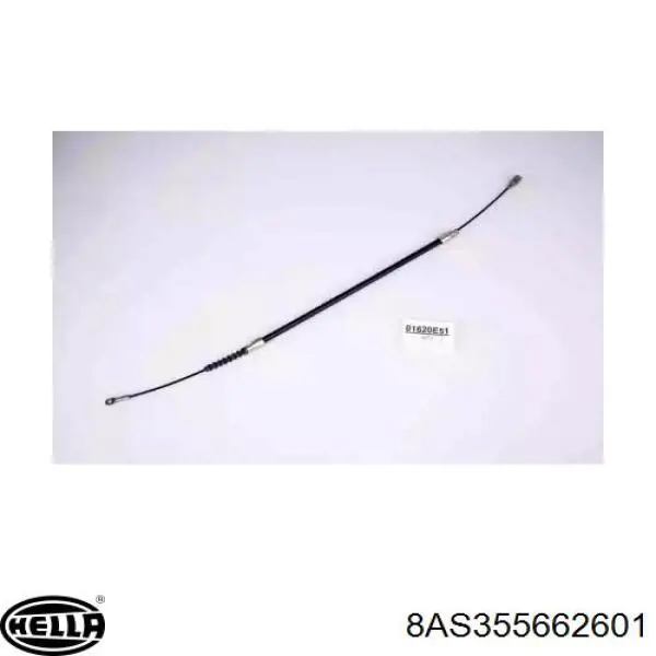 8AS355662601 HELLA cable de freno de mano trasero derecho