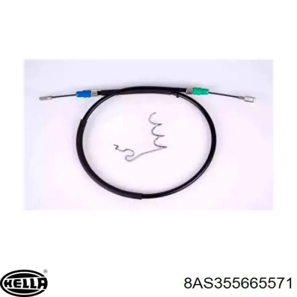 8AS355665571 HELLA cable de freno de mano trasero derecho