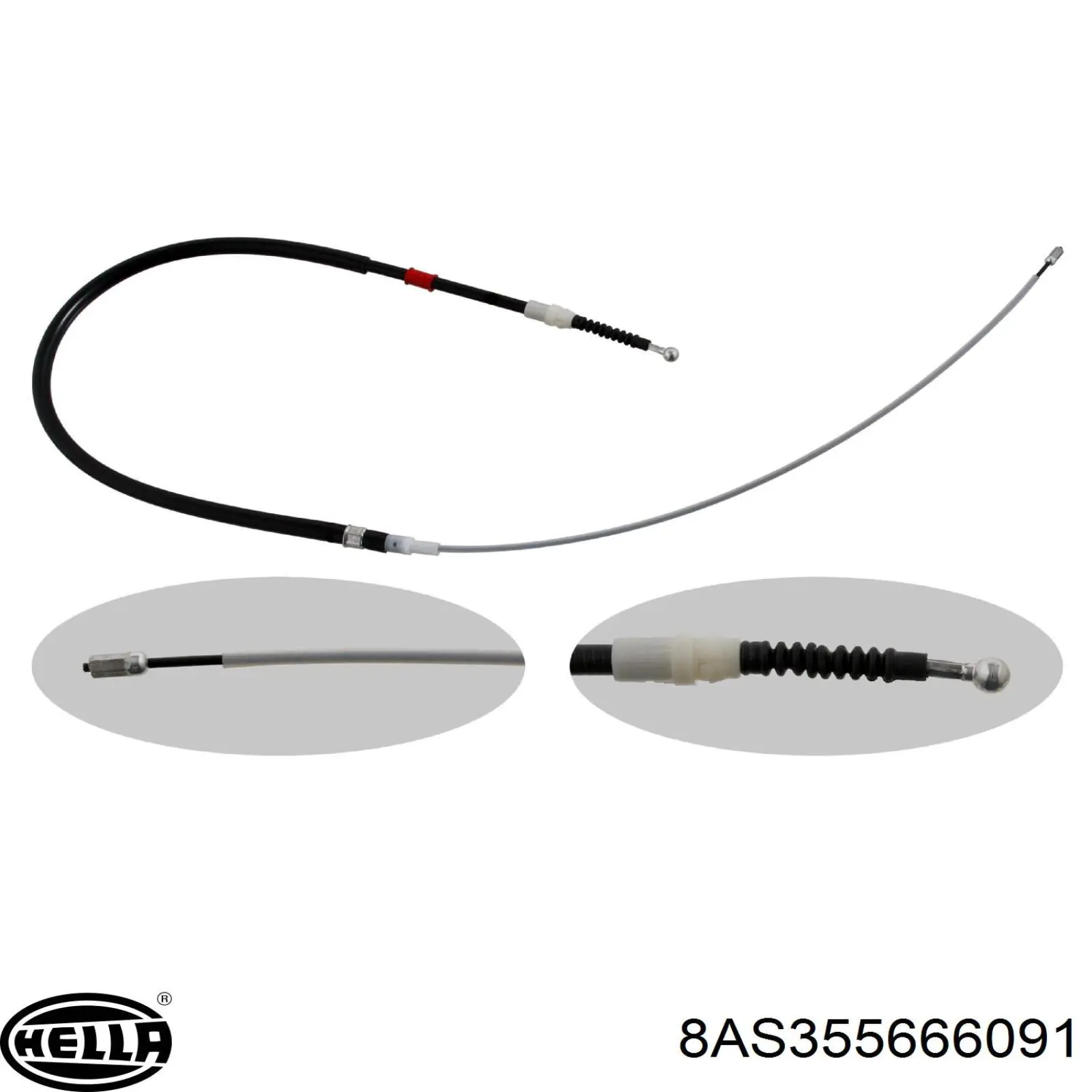 BKB2886 Borg&beck cable de freno de mano trasero derecho/izquierdo