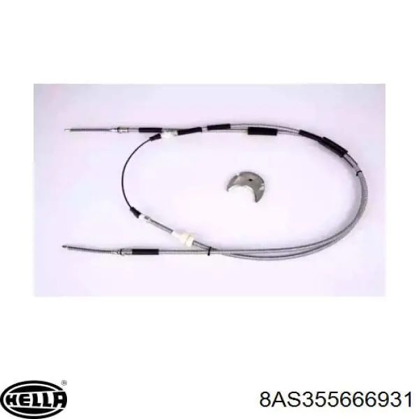 8AS 355 666-931 HELLA cable de freno de mano trasero derecho/izquierdo