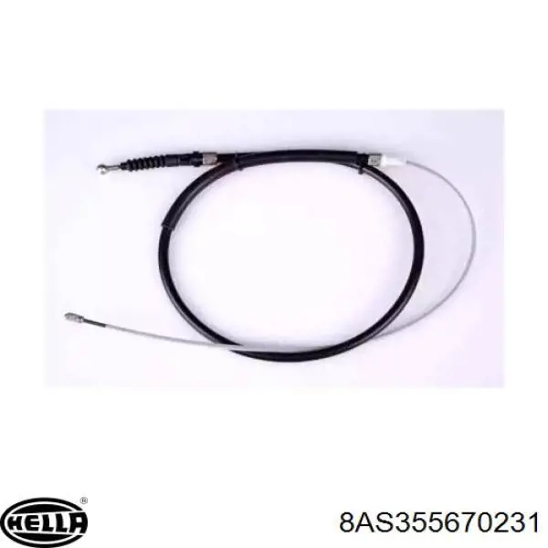 8AS355670231 HELLA cable de freno de mano trasero derecho/izquierdo