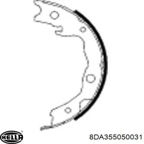 Juego de zapatas de frenos, freno de estacionamiento Nissan Tiida C11X