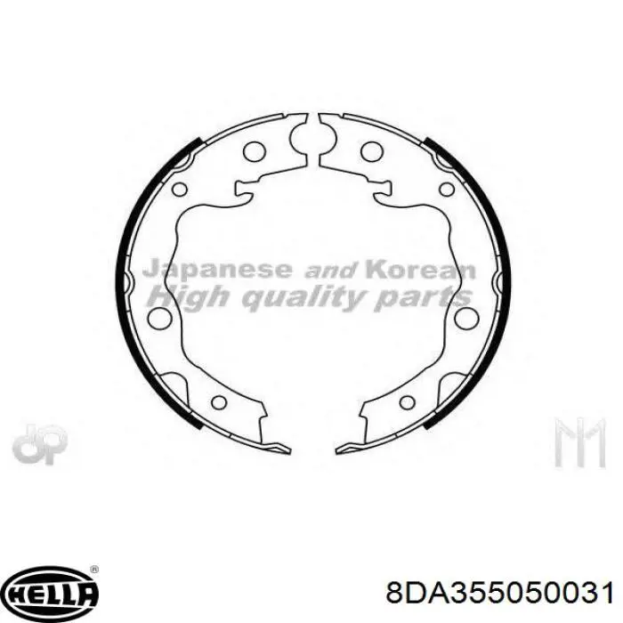 Juego de zapatas de frenos, freno de estacionamiento Nissan Tiida C11X