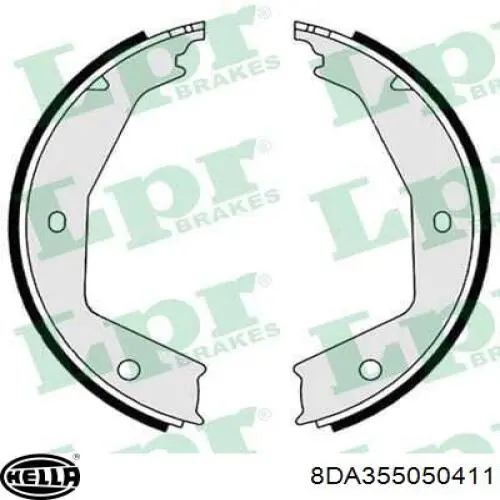 8DA355050-411 HELLA zapatas de freno de mano