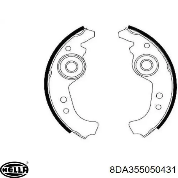 Juego de zapatas de frenos, freno de estacionamiento Mercedes E C124