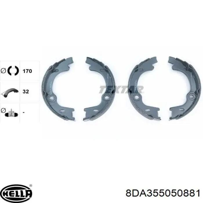 GFK24AF Japan Parts Zapatas de freno de estacionamiento