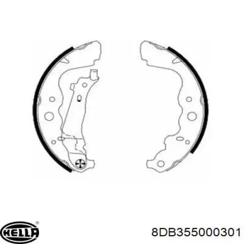Zapatas de freno de tambor traseras HELLA 8DB355000301 precio, desde 33,21 EUR