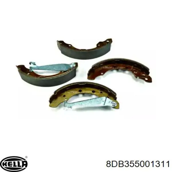 Zapatas de freno traseras HELLA 8DB355001311
