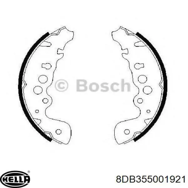 8DB355001921 HELLA zapatas de frenos de tambor traseras