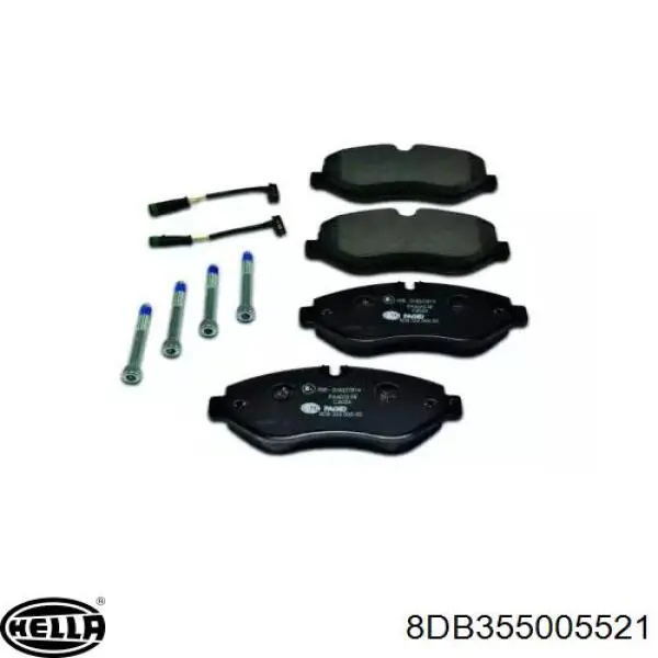 Comprar 8DB355005521 HELLA Pastillas delanteras de freno