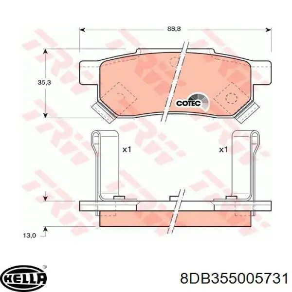 Comprar 43022ST7000 Honda Pastillas de freno traseras