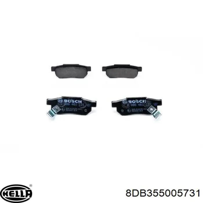 43022ST7000 Honda Pastillas freno traseras