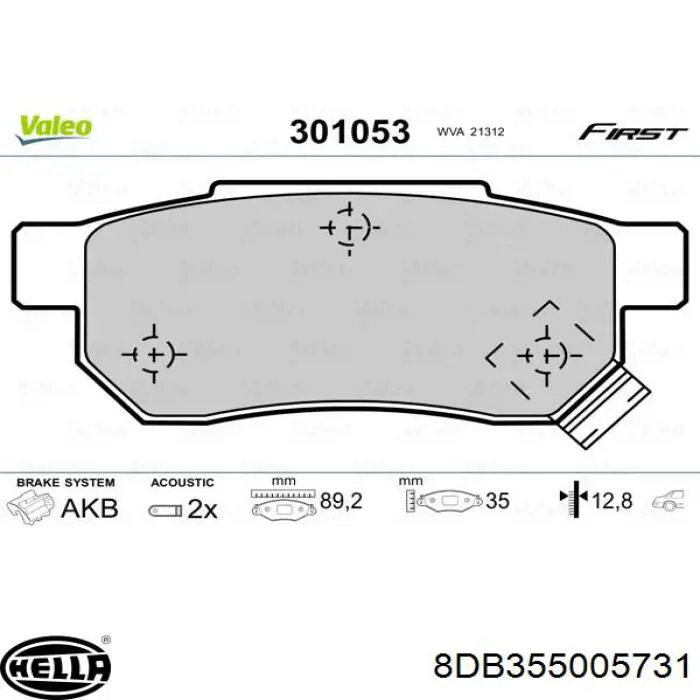 Pastillas traseras de freno Honda 43022ST7000 precio, desde 15,07 EUR