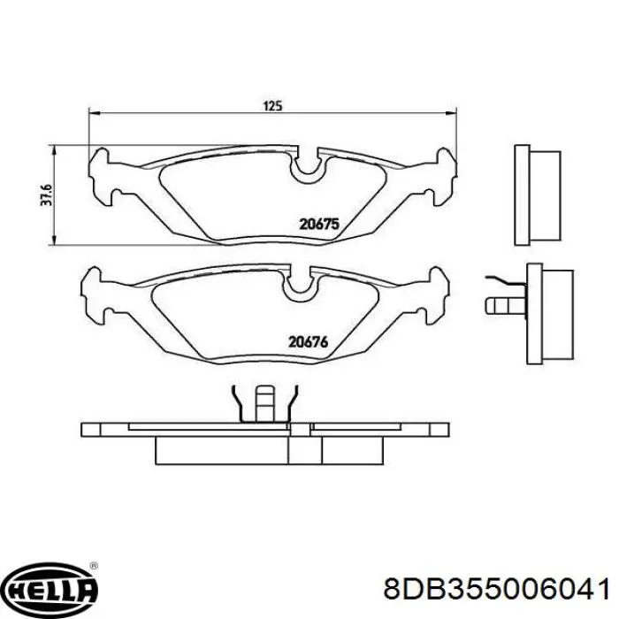 Pastillas de freno traseras BMW 5 E28