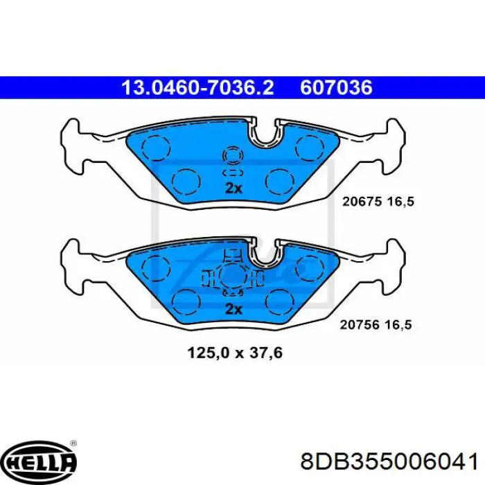Pastillas de freno traseras BMW 5 E28
