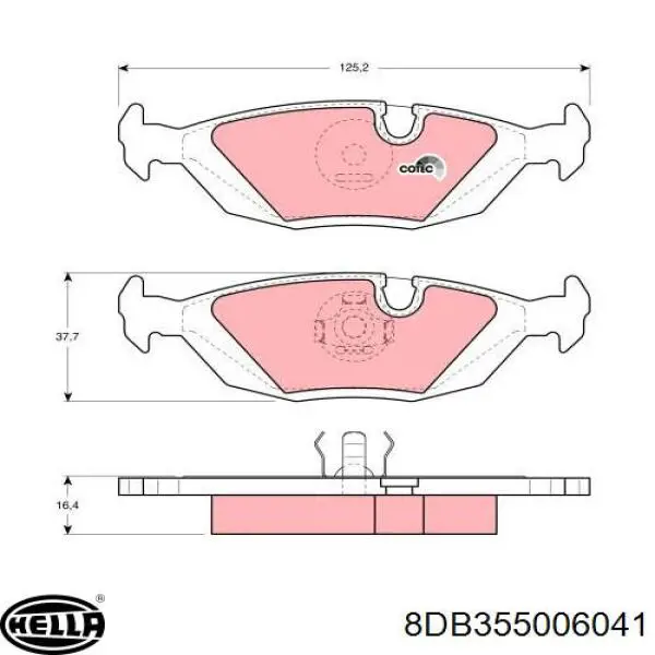 Pastillas de freno traseras BMW 5 E28