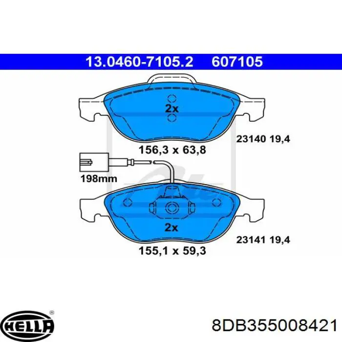 Pastillas freno delanteras Fiat/Alfa/Lancia 71713143 precio, desde 31,63 EUR