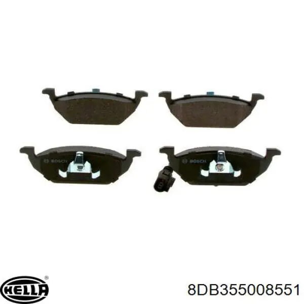 Pastillas de freno 8DB355008551 HELLA