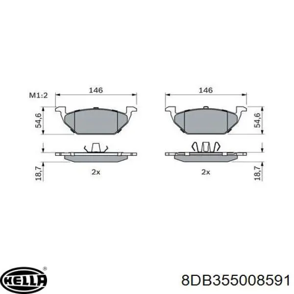 Pastillas de freno delanteras Seat Ibiza 5 KJ1, KJG