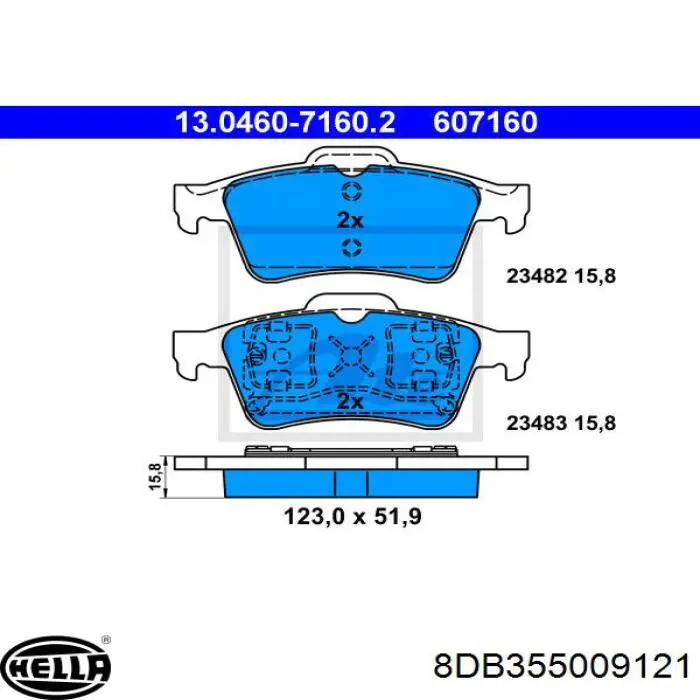 Pastillas de freno traseras Renault Espace 4 JK0