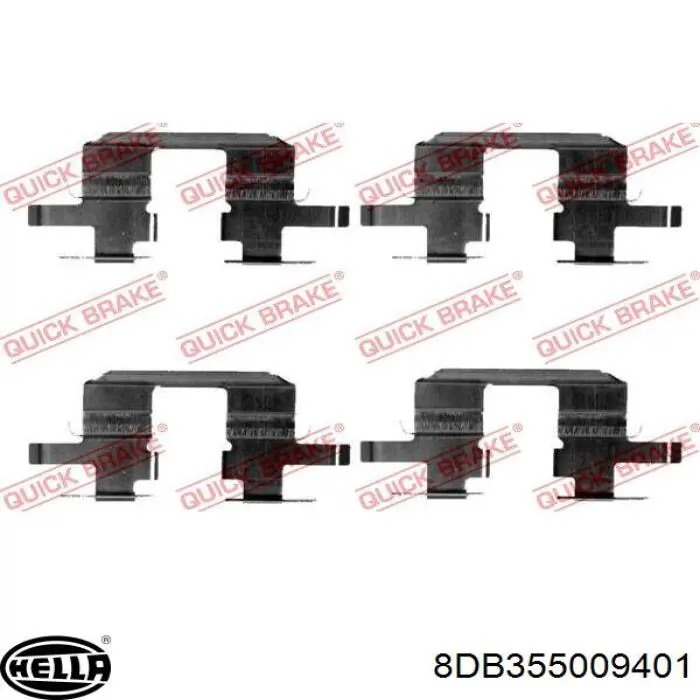 Comprar 8DB355009401 HELLA Pastillas de freno traseras