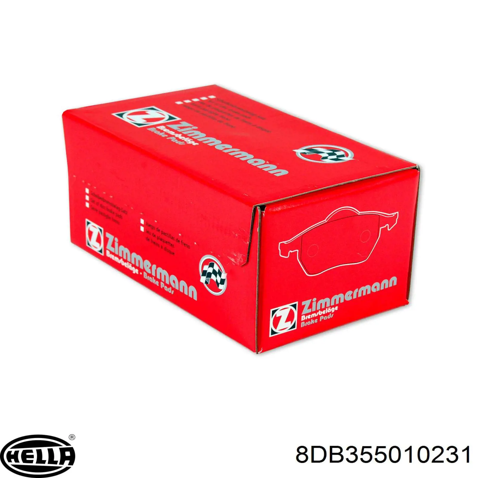 Pastillas de freno 8DB355010231 HELLA