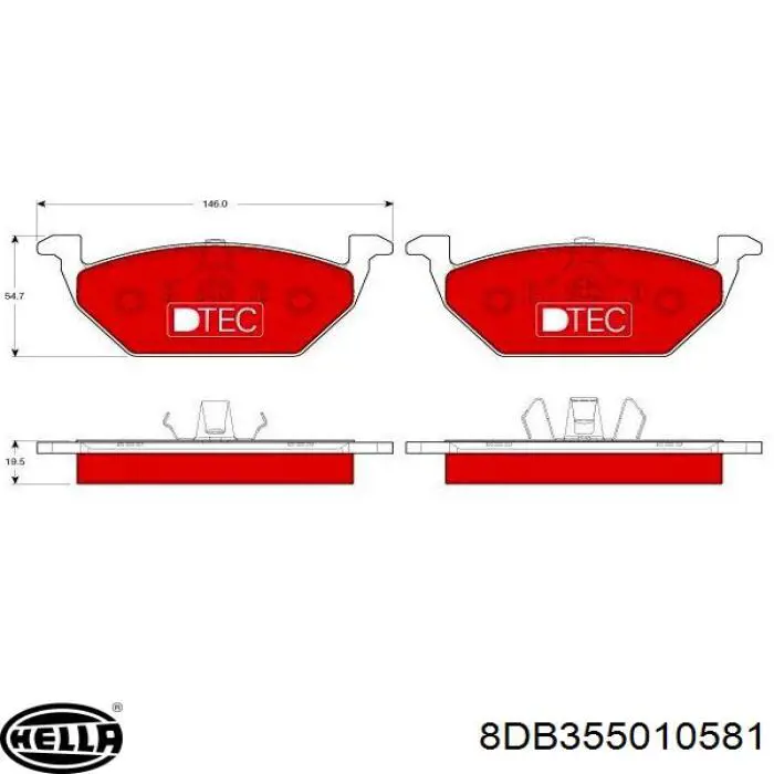 Pastillas de freno delanteras Seat Leon 2 1P1
