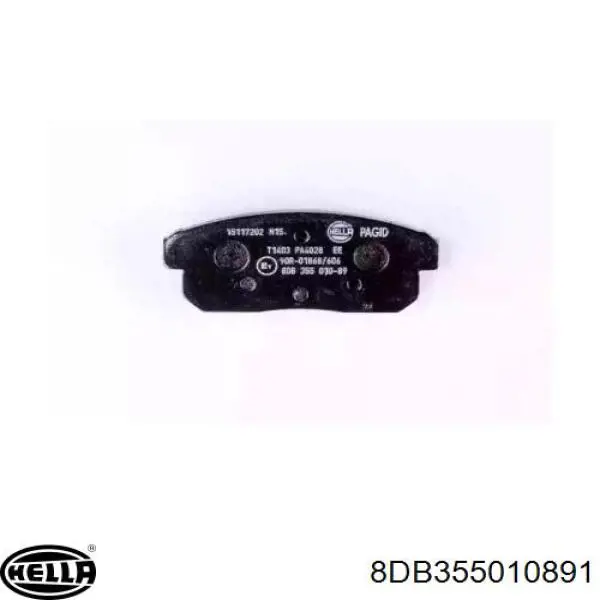 8DB 355 010-891 HELLA pastillas de freno traseras