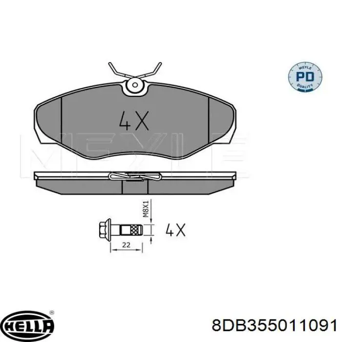Pastillas de freno delanteras Renault Trafic 2 FL